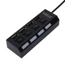 4 Port USB Charging Dock Station Quick Charger with Indicator and Switches