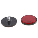 2Pcs Red Round Reflectors Universal for Motorcycle ATV Dirt Bike Bicycles