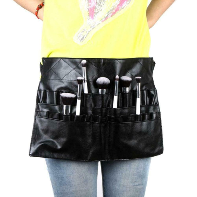 Makeup-brush Bag Black Apron Belt Professional PVC Makeup Tool Case Bag A