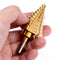 1/4 - 1-3/8 inch Titanium Steel Metal UNI Variable Stepped Down Drill Bit NEO