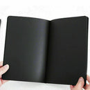 56K Black Paper Graffiti Notebook Sketch Book Diary Notepad Dr For Painting S6V9
