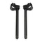 Pair 37mm Clip Ons Separable Handle Bars Forks Durable Aluminum Alloy Black