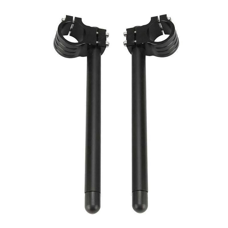 Pair 37mm Clip Ons Separable Handle Bars Forks Durable Aluminum Alloy Black