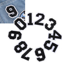 10PCSDIY Number Embroidery Sew On Iron On Patch Badge Bag Fabric Applique CF1ES