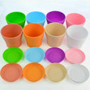 8Pcs Mini Plastic Flower Seedlings Nursery Pot Planter, 4inch Flower Pots W E3Z2