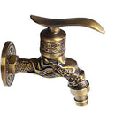 Dragon Carved Faucet For Garden Bathroom Or Washer, For Wall Mounting A7X4