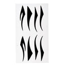 Four pairs eyelid eyeliner loaded with eyeliner eyelid stickers affixed bla E5V1