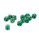 Lot 50x 12mm Opaque Six Sided Spot Dice Games D6 for D&D RPG Gaming Green