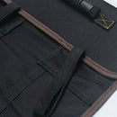 22 Tools Plier Screwdriver Chisels Level Wrench Pocket Roll Pouch Bag Case