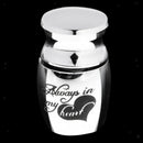 2pcs Always in my Heart/Life Of Tree Stainless Steel Funeral Cremation Urn