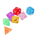 7x 16mm Dice d20 d12 d8 d10 d6 d4 Die Polyhedral for D&D Wargaming Player