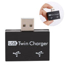 2-in-1 Micro USB + USB2.0 to Dual 2 Ports USB2.0 OTG Hub Adapter Splitter