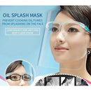 Set of 2 Transparent Safety Full Face Shield Cover Guard Visor Cap Reusable