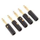 10pcs Banana Plugs Screw Type 4mm Plug Audio Speaker Cable Wire Connectors