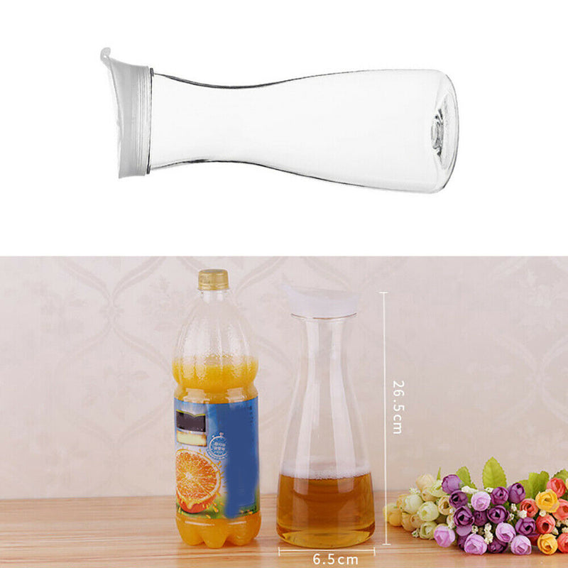 1 x Water Carafe Handle Good Beverage Pitcher Juice Iced Tea Fruit jug 1000ml