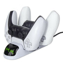 Dual Controller Charging Station LED USB Charger Dock Stand For PS5 Playstation5