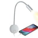 DC 12V Reading Light with USB Charging Port RV Interior Lights Flexible LED