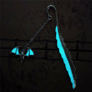 1XLuminous Night Bat Bookmark Label Read Maker FeatherBookMarkStationerySilver3C