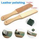 Dual Sided Compounds Leather Kit Blade Strop Razor Sharpener Polishing Tools