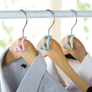 5Pcs Mini Plastic Non-slip Clothes Hanger Home Easy Hook Closet Organizer M&O
