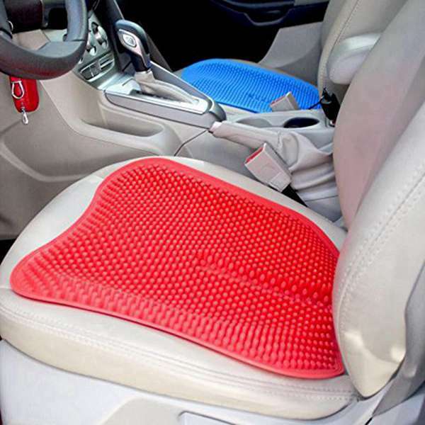 Silica Gel Car Seat Cushion Non Slip Chair Pad For Office Truck Home Breath U8Q1