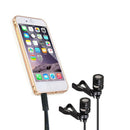 Microphone Broadcasting Recording Headed Professional Dual Studio Lavalier Lapel