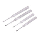 4pcs DIY Hand Stitching U+V Shaped Groover Skiving Edge Beveler Tool KitS Ew