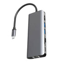 7 in 1 Type-C HUB 4K HDMI Gigabit Ethernet 2 USB3.0 100W PD Card Adapter