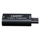 HDMI to USB Video Capture Card HD Grabber Game / Video Live Streaming Black