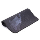 World Map Natural Rubber Large Gaming Mouse Pad Computer Keyboard Mat (M) A