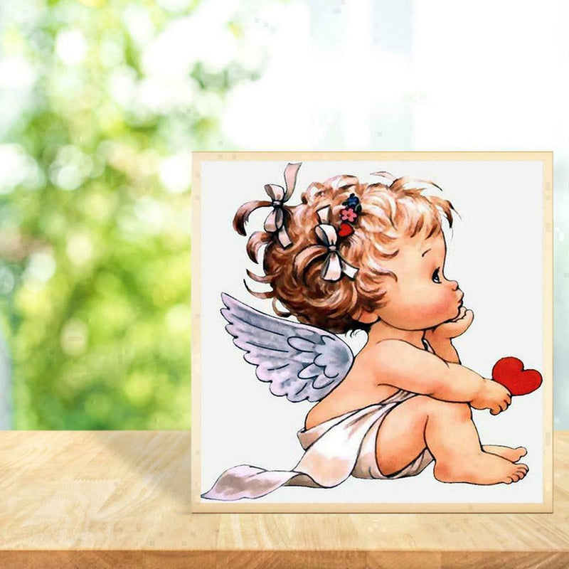 5D DIY Full Drill Diamond Painting Baby Angle Embroidery Mosaic Kit Decor