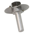 8mm Shank Biscuit Joiner Cutter Router Bit With Top Bearing 2mm Cutter Tool