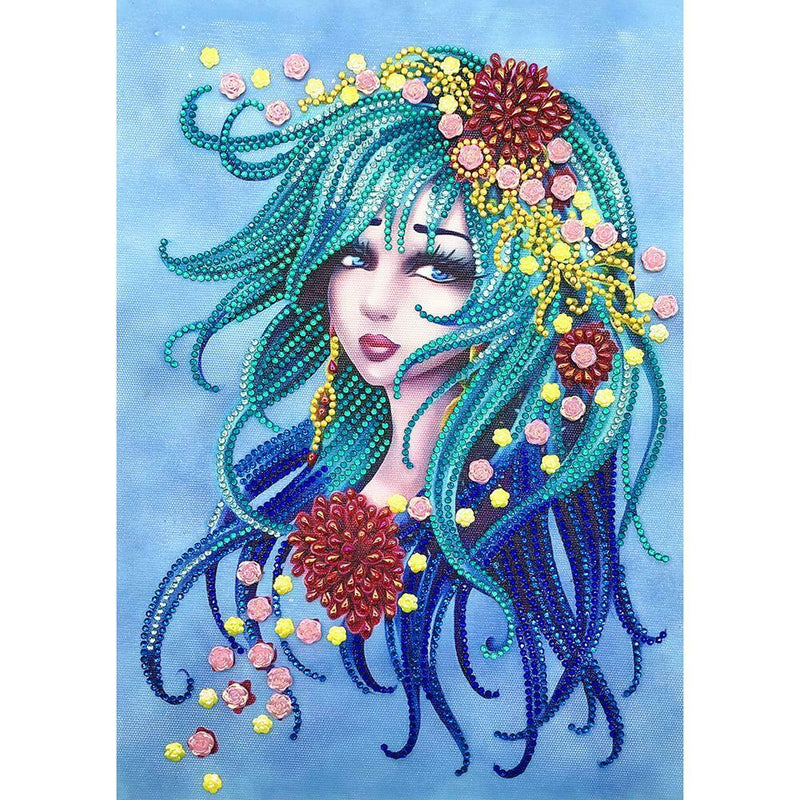 5D DIY Special Shaped Diamond Painting Beauty Cross Stitch Mosaic Craft Kit