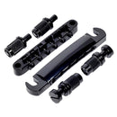 Electric Guitar Saddle Bridge Set Studs For 6-String LP Black