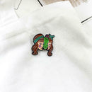 Creative Long Hair Girls Pins Brooches Clothes Lapel Jacket Badges Gifts A