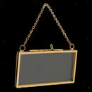 4Pcs Retro Double Sided Hanging Clear Glass Hanging Frame Pictures Frames