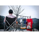 Portable Camping Hanging Rack Cookware Light Lamp Hanger Shelf Stand with 4 Hook