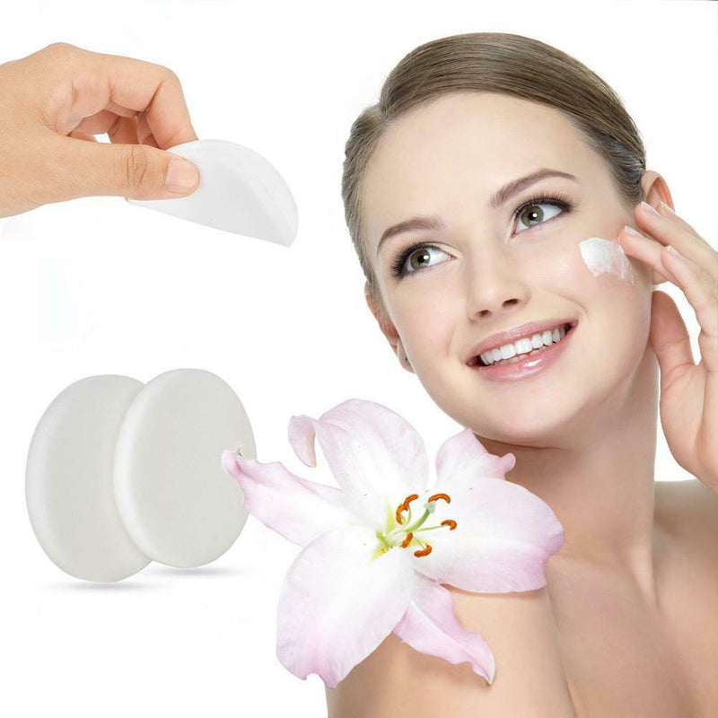 10pcs Round Latex Sponge Cosmetic Cleansing Puff Powder Liquid Remover (M) A