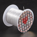White Elastic Stretchy Crystal Line Jewelry Beading Thread Spool 9M