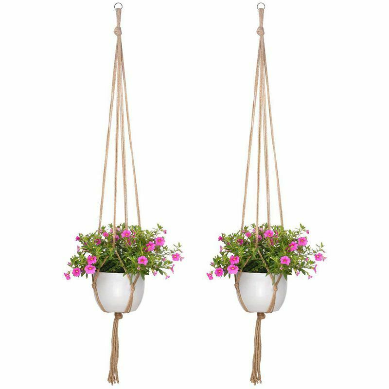 2 Pack 48 Inches Plant Hanger Flower Pot Plant Holder for Indoor Outdoor De