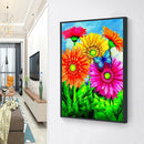 Vibrant Flower Diamond Painting DIY Full Round Drill 5D Needlework (B2422) A