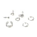 7pcs/Lots Boho Beach Retro Stud Clip Earrings Women Shell Ear Cuff Jewelry Gift