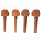 4pcs 4/4 Size Violin Fiddle Tuning Peg Set Jujube Wooden Replacement for