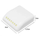 7 LED Cabinet Stair Lamp Battery Powered Wireless PIR Sensor Motion Stable E0N3