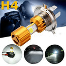 H4 Motorcycle 10W LED 3 COB Motorcycle Headlight Bulb 500LM Hi/Lo Beam Light BX