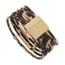 Fashion Animal Leopard-Print Bracelet Wrap Bracelet For Alloy Tube