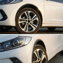 2X Carbon Fiber Car Wheel Rubber Eyebrow Protector Arch Trim Flare Fender StrJâ„–[
