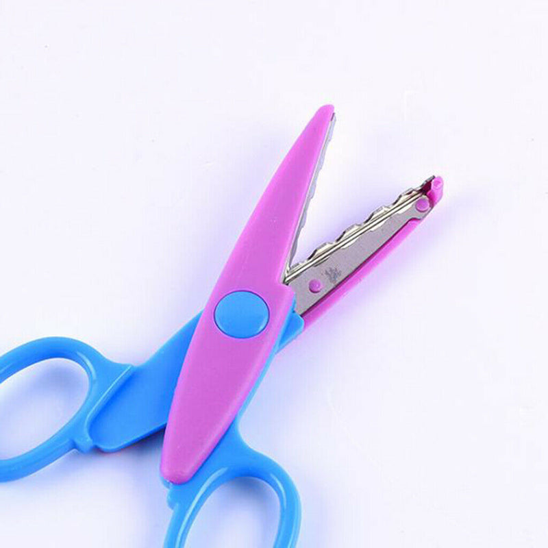 Paper Cutting Scissors Children Craft Tool Plastic Wrap Edge Safe Scissors