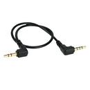 3.5mm TRRS to TRS Audio Cable Connector Wire 28cm/0.91ft for Mobile Phones