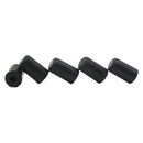 5 Pieces Cello Endpin Rubber Tips Caps Non-Slip, Black